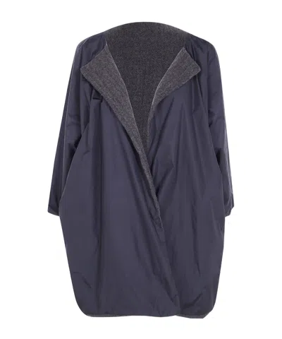 Daniela Gregis Reversible Cashmere Coat In Black