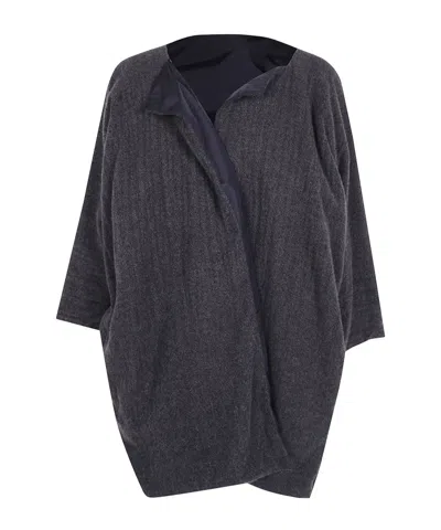Daniela Gregis Reversible Cashmere Coat In Black