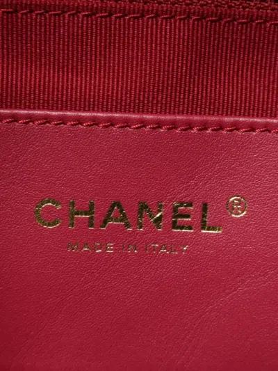 Pre-owned Chanel Cc Turn-lock Chain Backpack In Black