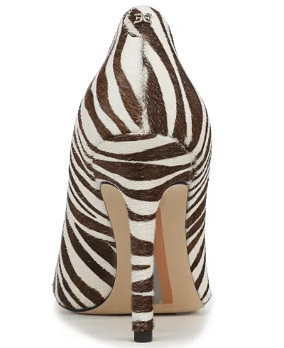 Sam Edelman Hazel Pointed Toe Pump In Zebra Brahma Hair