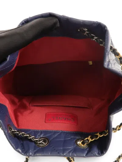 Chanel Gabrielle Quilted Backpack In Black