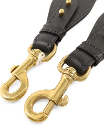 Pre-owned Dior Studded Canvas Shoulder Strap In Blue