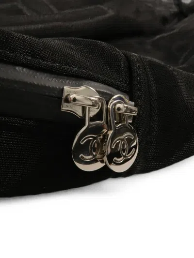 Pre-owned Chanel Coco Neige Cc Backpack In Black