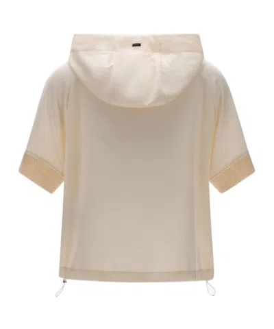 Herno Hooded Zip-front Jacket In Neutral
