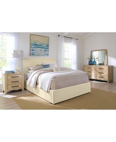 Macy's Marcel Upholstered King Storage Bed In Neutral