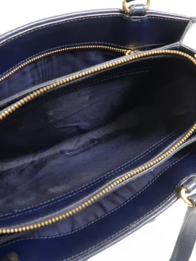 Pre-owned Ferragamo Vara Bow Shoulder Bag In Blue