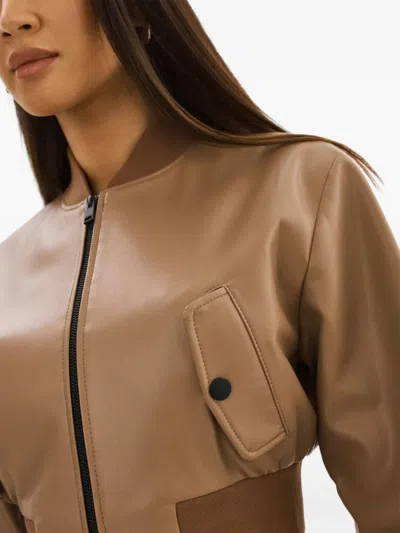 Lamarque Evelin Cropped Jacket In Brown