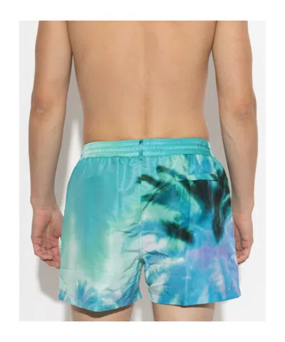 Paul Smith Drawstring Swim Trunks In Blue
