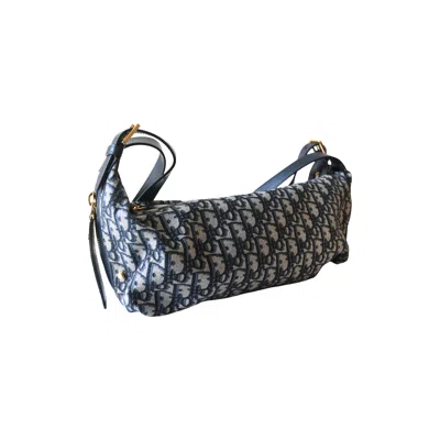 Dior Oblique Canvas Medium D-journey Bag Blue
