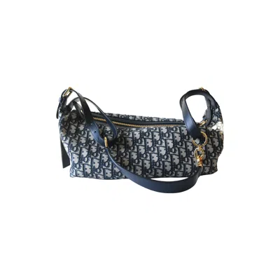 Dior Oblique Canvas Medium D-journey Bag Blue