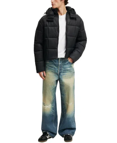 Cotton On Puffer Jacket In Black