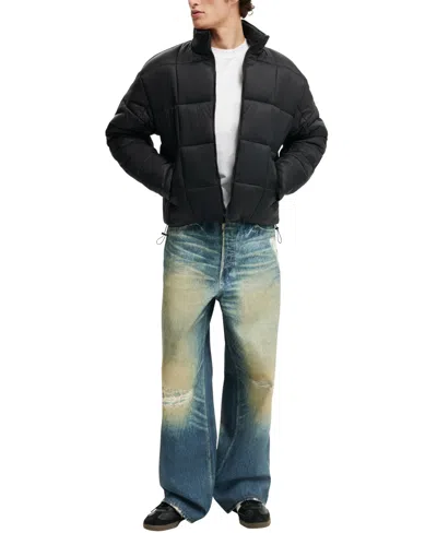 Cotton On Puffer Jacket In Black