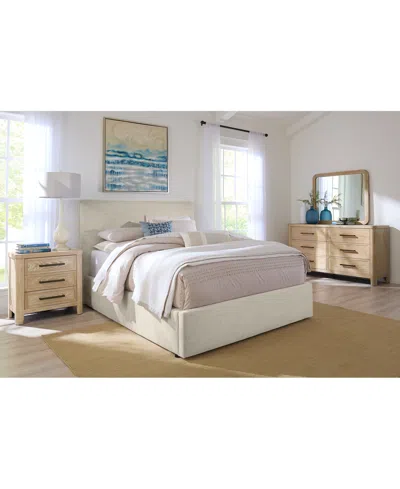 Macy's Marcel Upholstered King Storage Bed In Brown