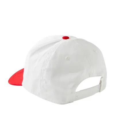 Cotton On Men's 5 Panel Hat In White,cherry Red,venice