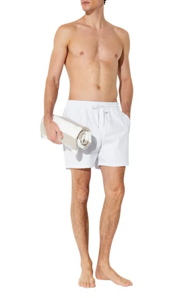 Reiss Cliff Plain Drawstring Swim Trunk In White