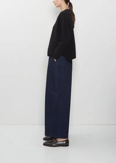 Pas De Calais Fine Wool Patterned Pullover In Black