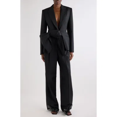 Givenchy Wool-mohair Bow Jacket In Black