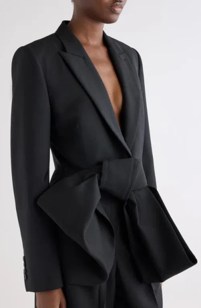 Givenchy Wool-mohair Bow Jacket In Black