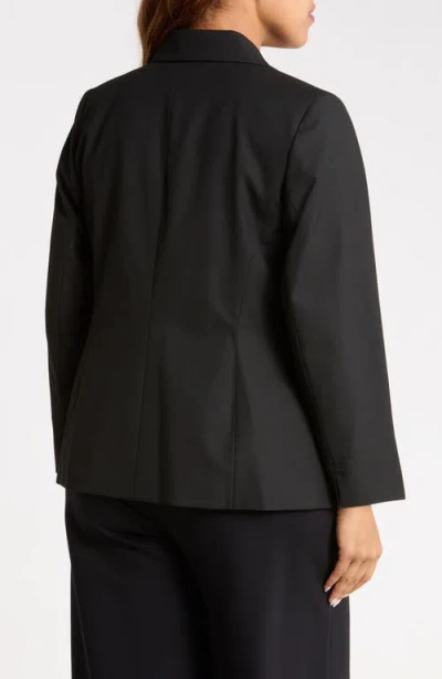 Kasper One-button Jacket In Black