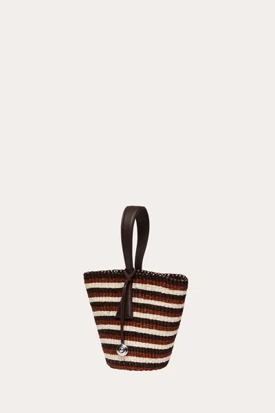Liffner Single Handle Basket Multi Striped In Multi