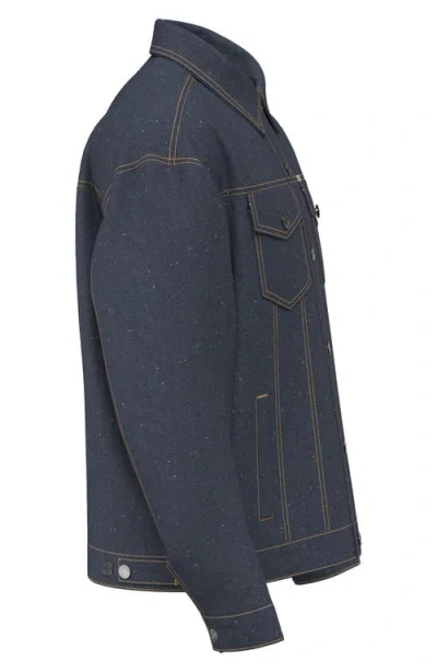Guess Oversize Trucker Jacket In Blue