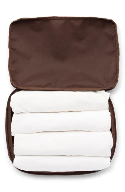 Calpak Medium 2-piece Compression Packing Cube Set In Brown