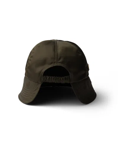 Prada Re-nylon Hat In Forest
