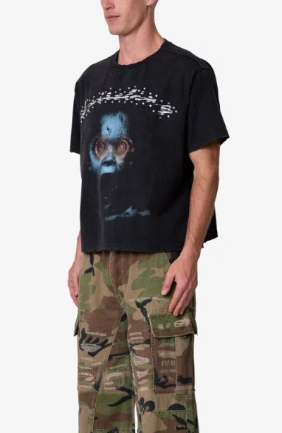 Mnml Scream Graphic T-shirt In Black