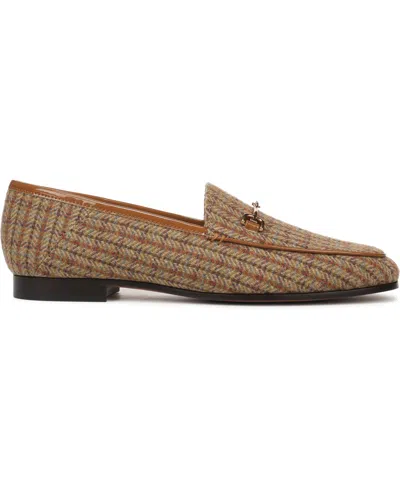 Sam Edelman Loraine Bit Loafer In Honey Multi Tweed Fabric