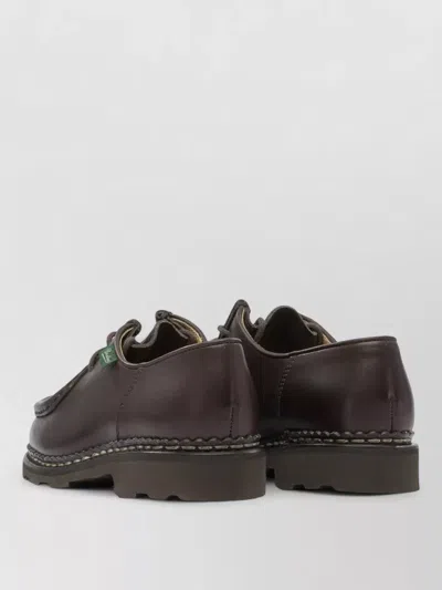 Paraboot Michael Marche Ii Leather Derby Shoes In Brown