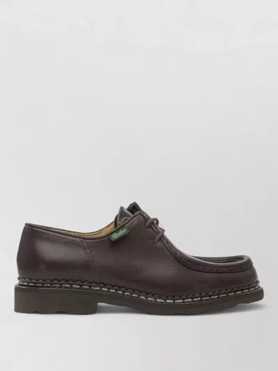 Paraboot Michael Marche Ii Leather Derby Shoes In Brown