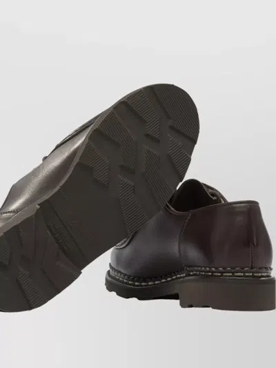 Paraboot Michael Marche Ii Leather Derby Shoes In Brown