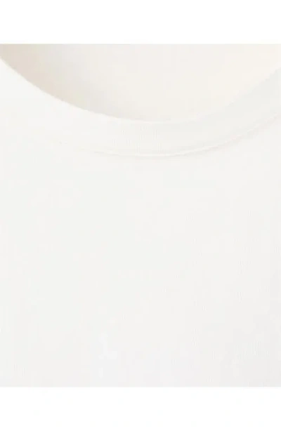 Mango Cotton T-shirt With Openwork Embroidered Detail In White