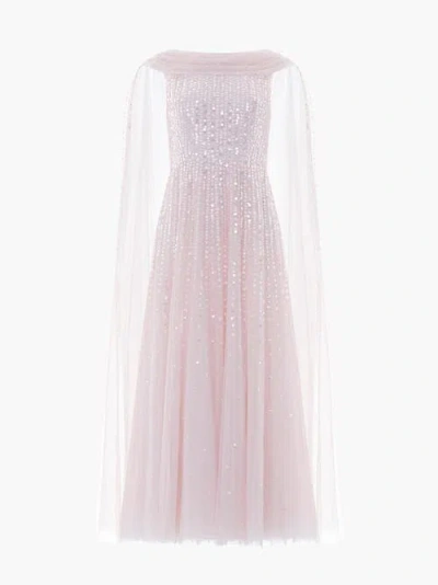 Needle & Thread Moonlight Sequin Ankle Gown In Blue