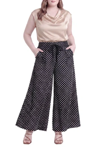 Standards & Practices Drawstring Wide Leg Pants In Black