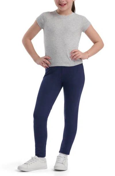 Splendid Kids' Solid Leggings In Blue