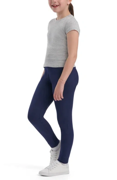 Splendid Kids' Solid Leggings In Blue