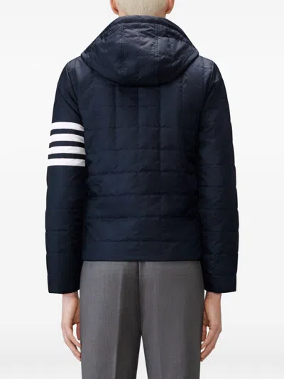 Thom Browne Short Down Jacket In Blue