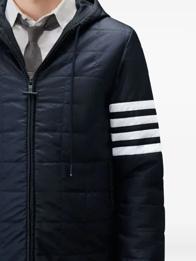 Thom Browne Short Down Jacket In Blue