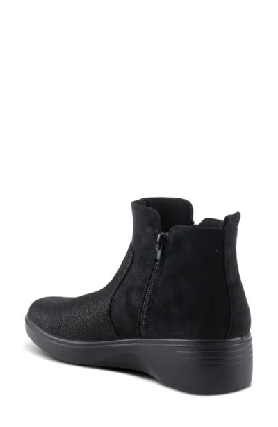 Flexus By Spring Step Yancey Wedge Ankle Boot In Black