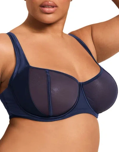 Adore Me Elen Unlined Balconette Bra In Multi