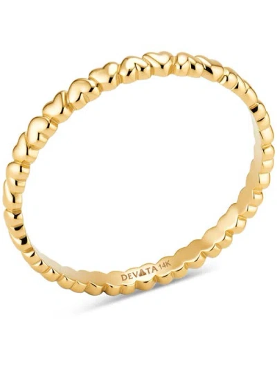 Devata Heart Band Ring In Gold