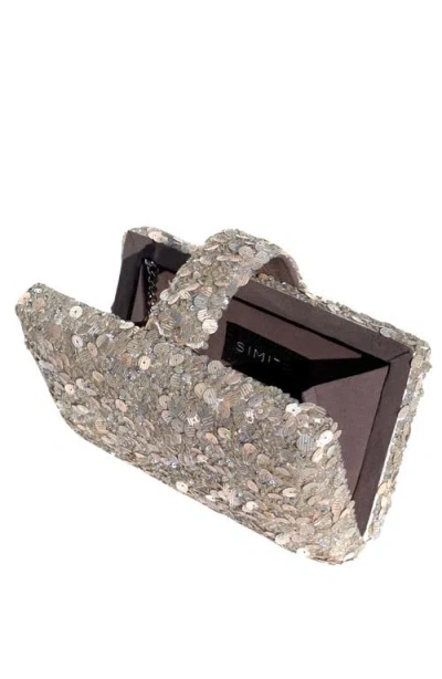 Simitri Classic Sequin Kitsch Clutch In Red
