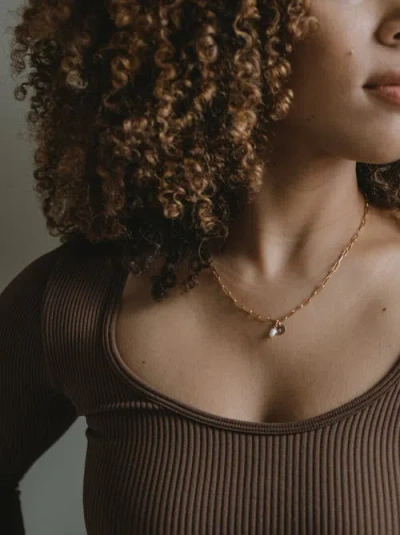 Able Essential Chain Necklace In Brown