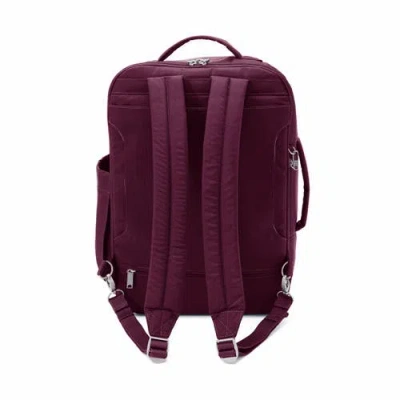 Baggallini Securtex Classic Anti-theft Convertible Travel Backpack In Red