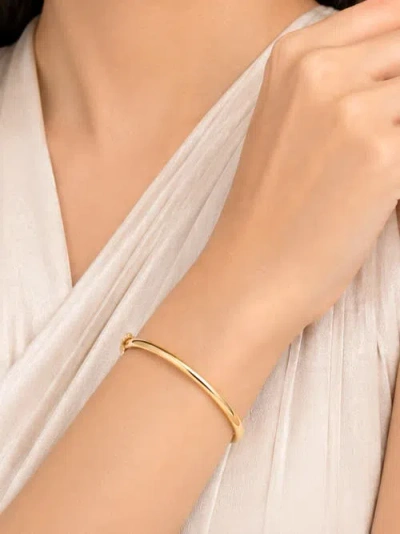Devata 3mm Bangle Bracelet In Gold