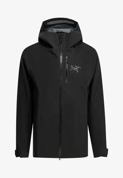 Arc'teryx Beta Hooded Windbreakers Jacket In Black