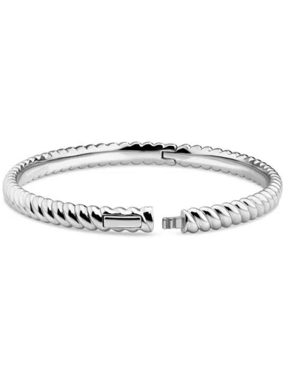 Devata Rope Bangle Bracelet In Silver