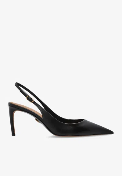 Dolce & Gabbana Devotion 75 Slingback Pumps In Black