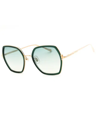 Chopard Geometric-frame Sunglasses In Green